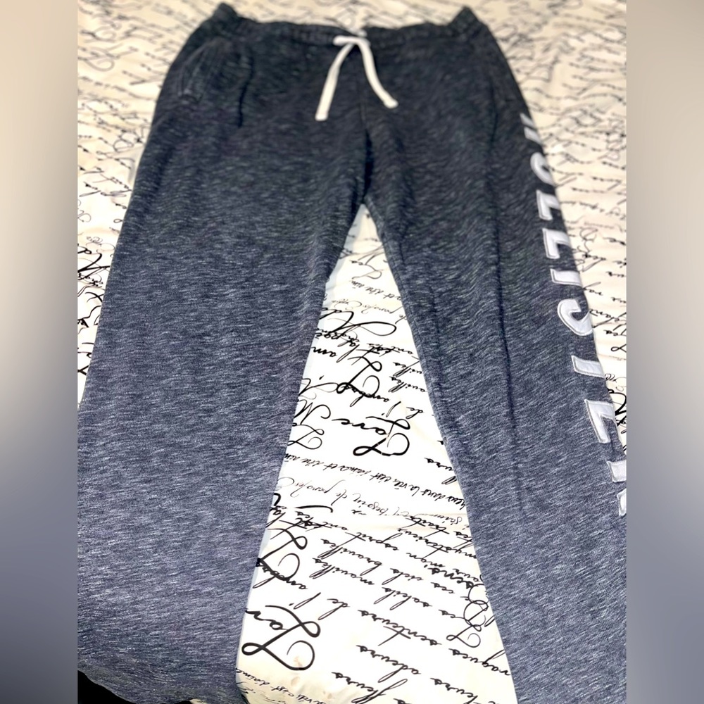 Large Hollister Grey Sweatpants